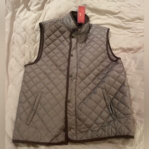 Southern Marsh Quilted Gray Vest